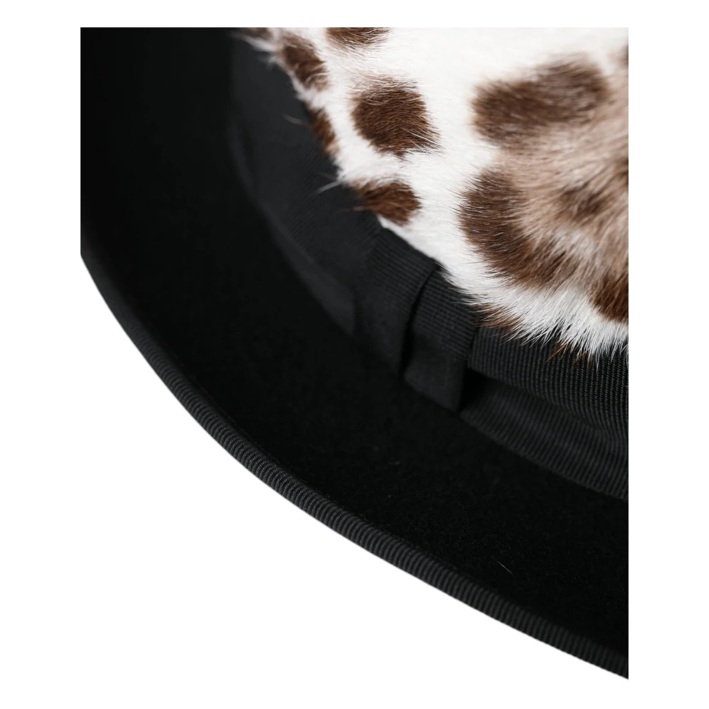 Dolce & Gabbana Leopard Fedora Hat Multicolor Dames