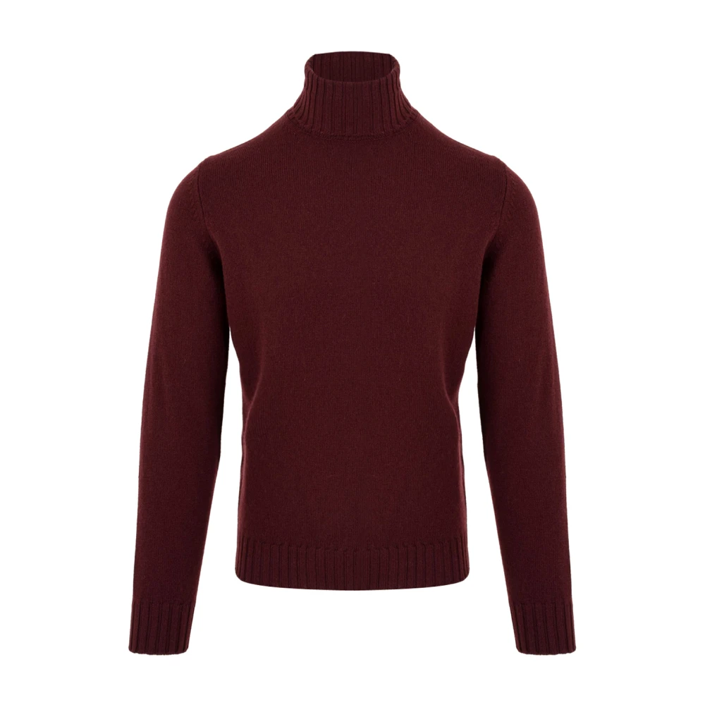 Filippo De Laurentiis Red Turtlenecks, Male, 2XL, Bordeaux Jumpers Dv3ml Wc7r 380