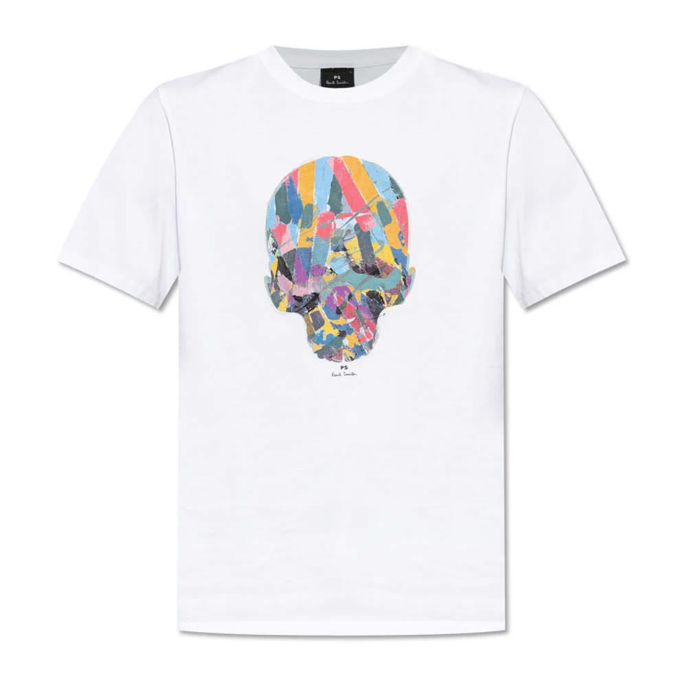 PS By Paul Smith Tryckt T-shirt White, Herr