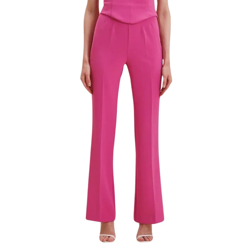 Nenette Women's Pink Pantalone Everit - Wide Trousers - S - Trousers