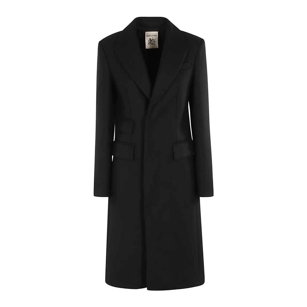 Semicouture Elegante Gwenda Jurk Black Dames