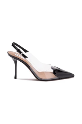 Svart Heart Sandal