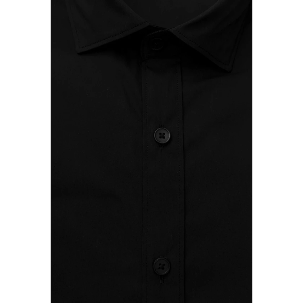 Bagutta Slim Fit Franse Kraag Overhemd Black Heren