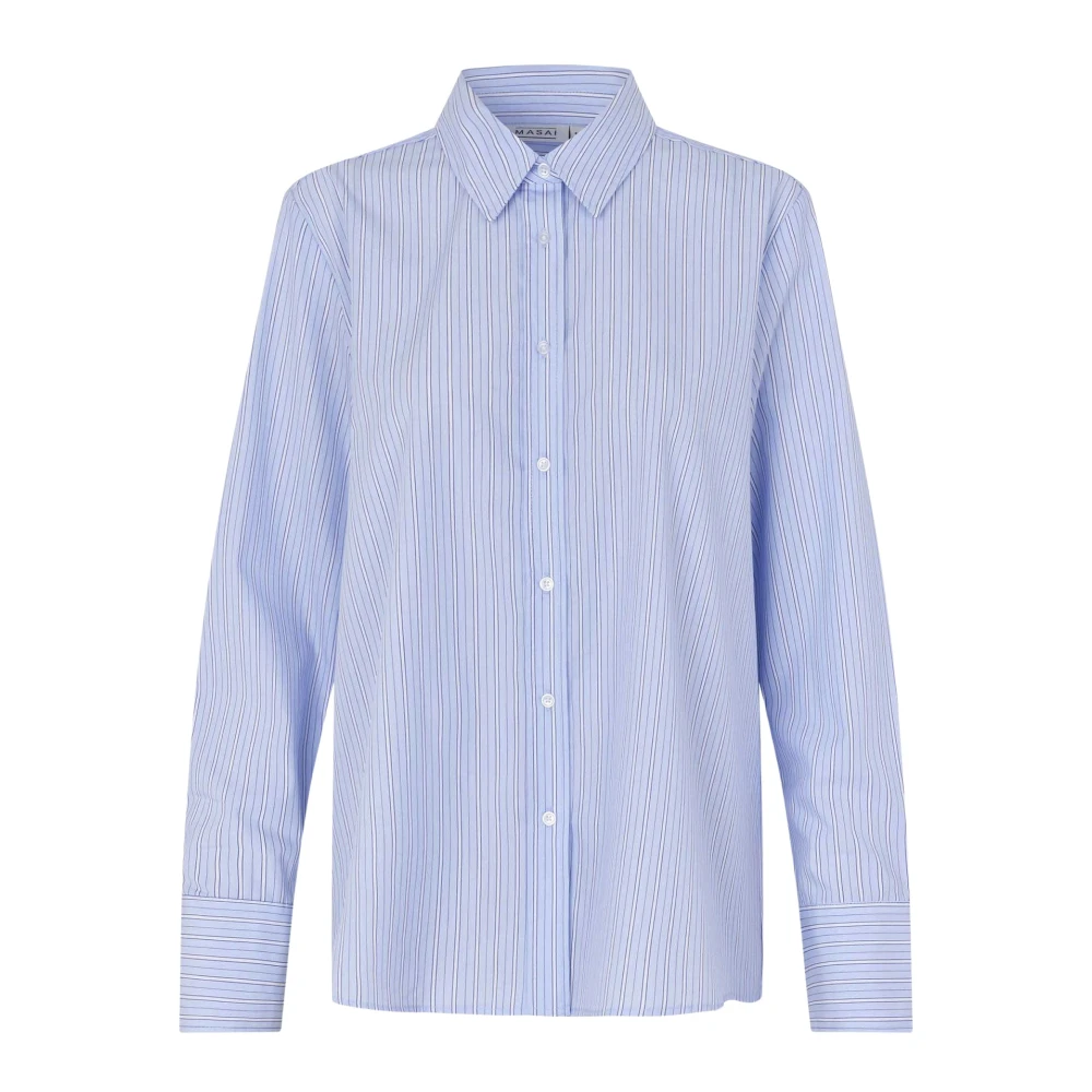 Masai Women's Blue 2077P Shirt - Shirts - L - Blouses & Shirts