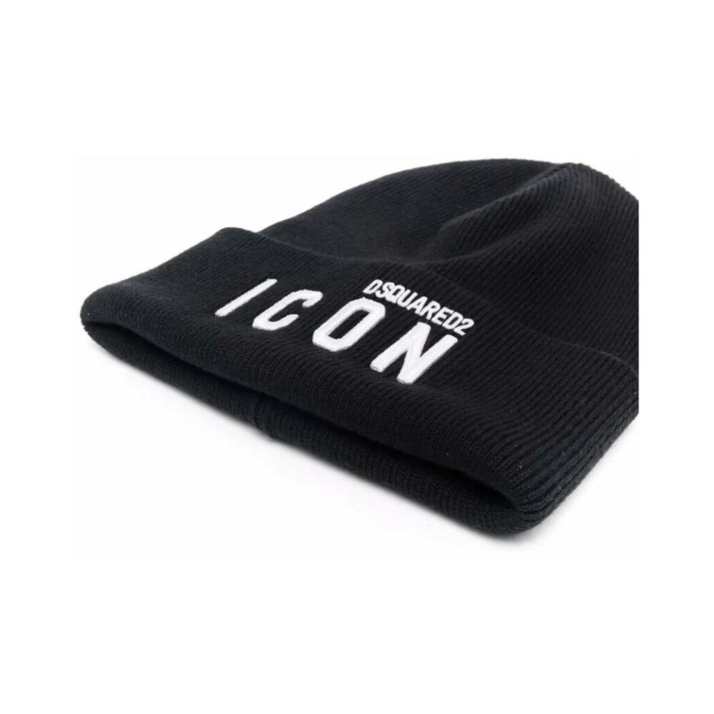 Dsquared2 Be Icon Beanie Black Heren