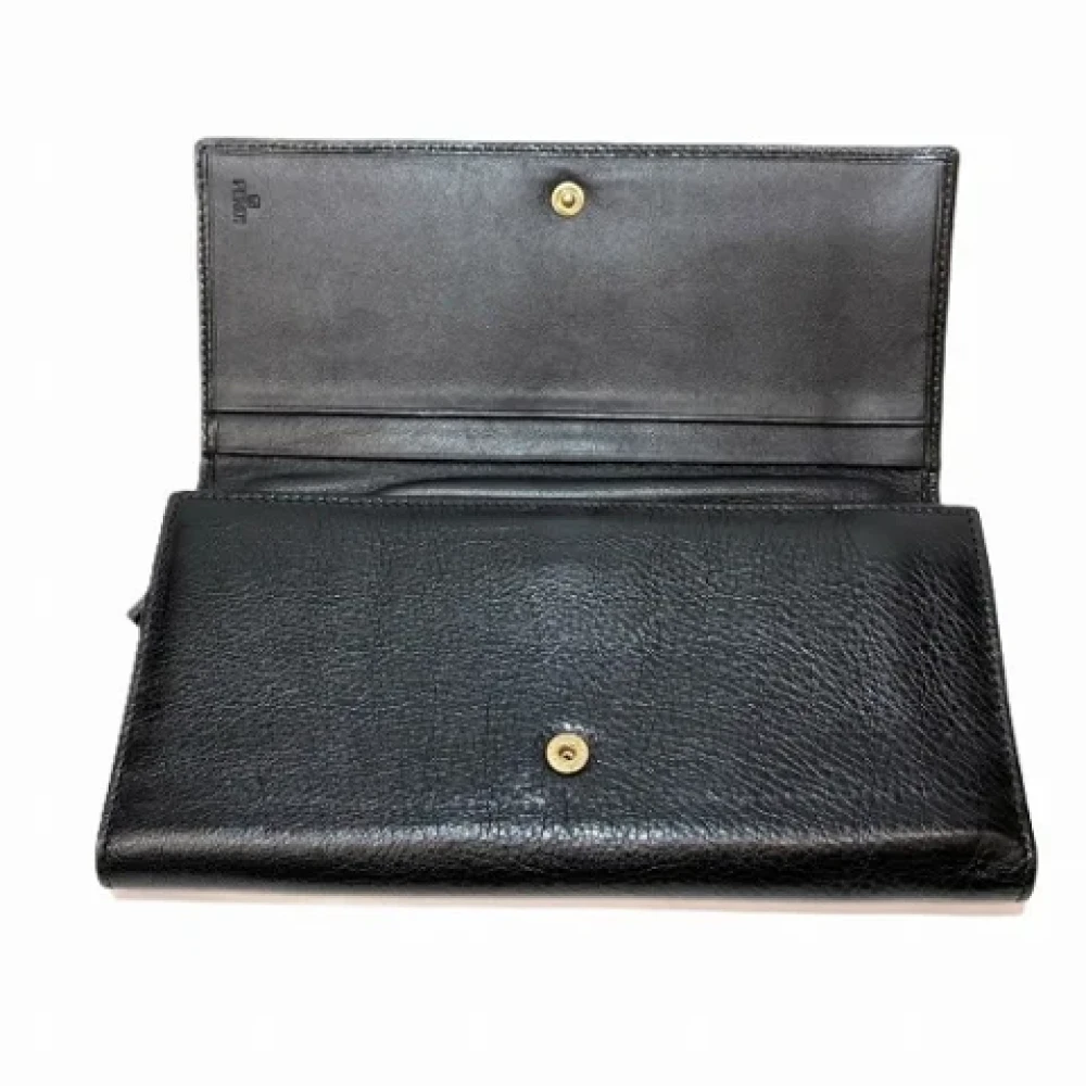 Fendi Vintage Pre-owned Leather wallets Black Dames