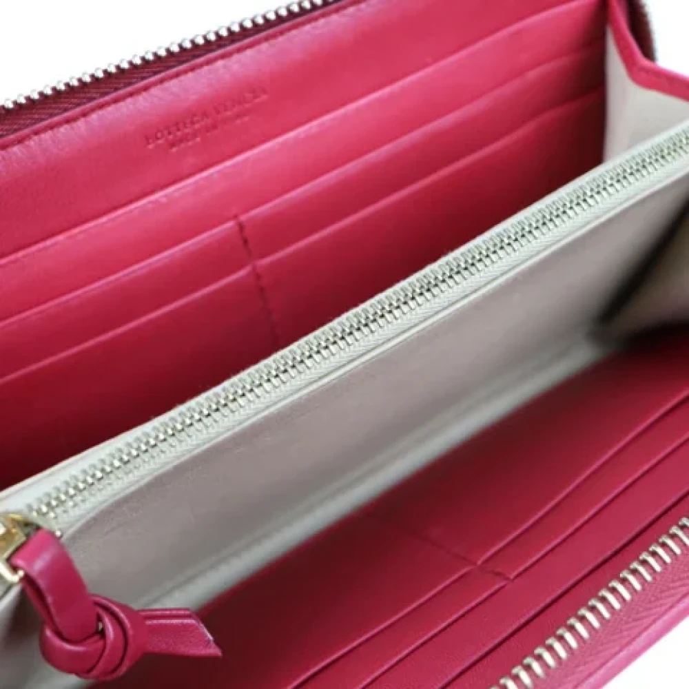 Bottega Veneta Vintage Pre-owned Leather wallets Red Dames