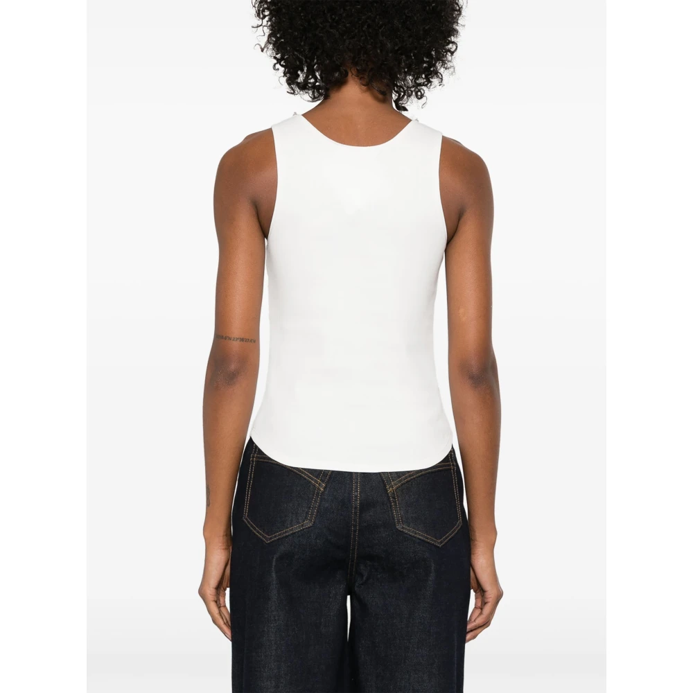 Zimmermann Witte Tanktop met Parel Detail White Dames