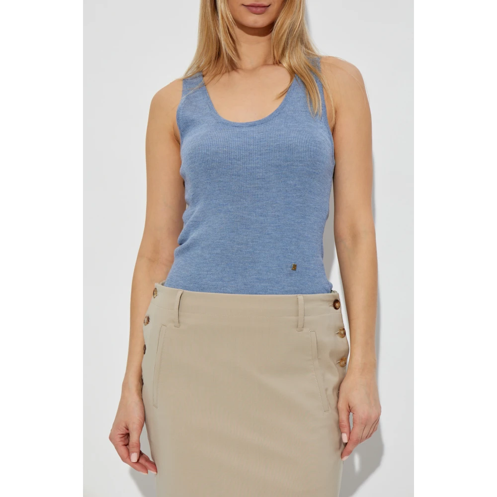 Moschino Wol Top Blue Dames