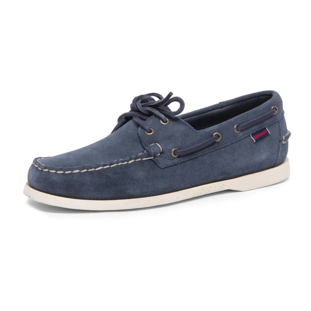 Sebago Men's Blue Sailor Shoes,, Navy Portland Loafer Size 6 Uk