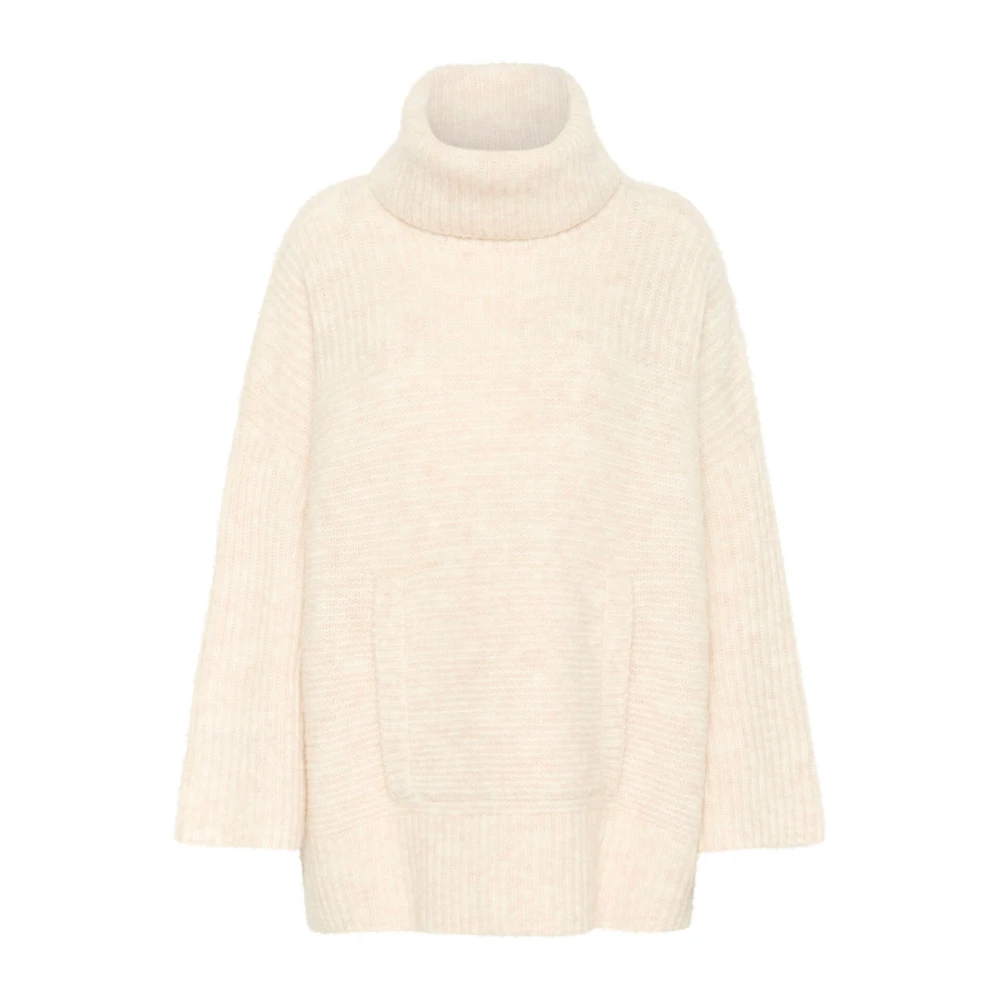 Part Two Grof Gebreide Trui Birch Melange Beige Dames