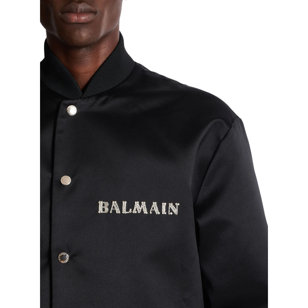 Balmain Bomber Jackets Black Heren