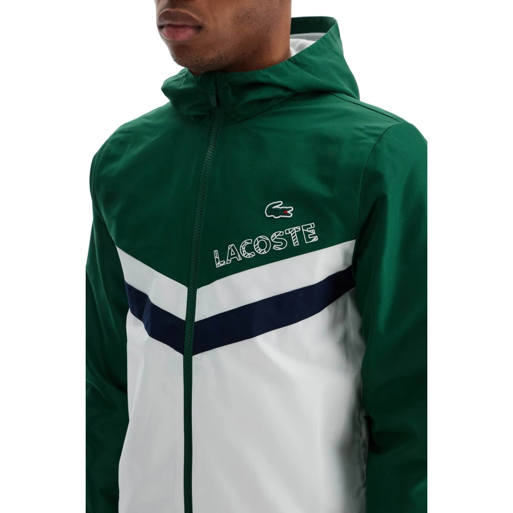 Lacoste Diamantpatroon Kleurblok Sportpak Green Heren