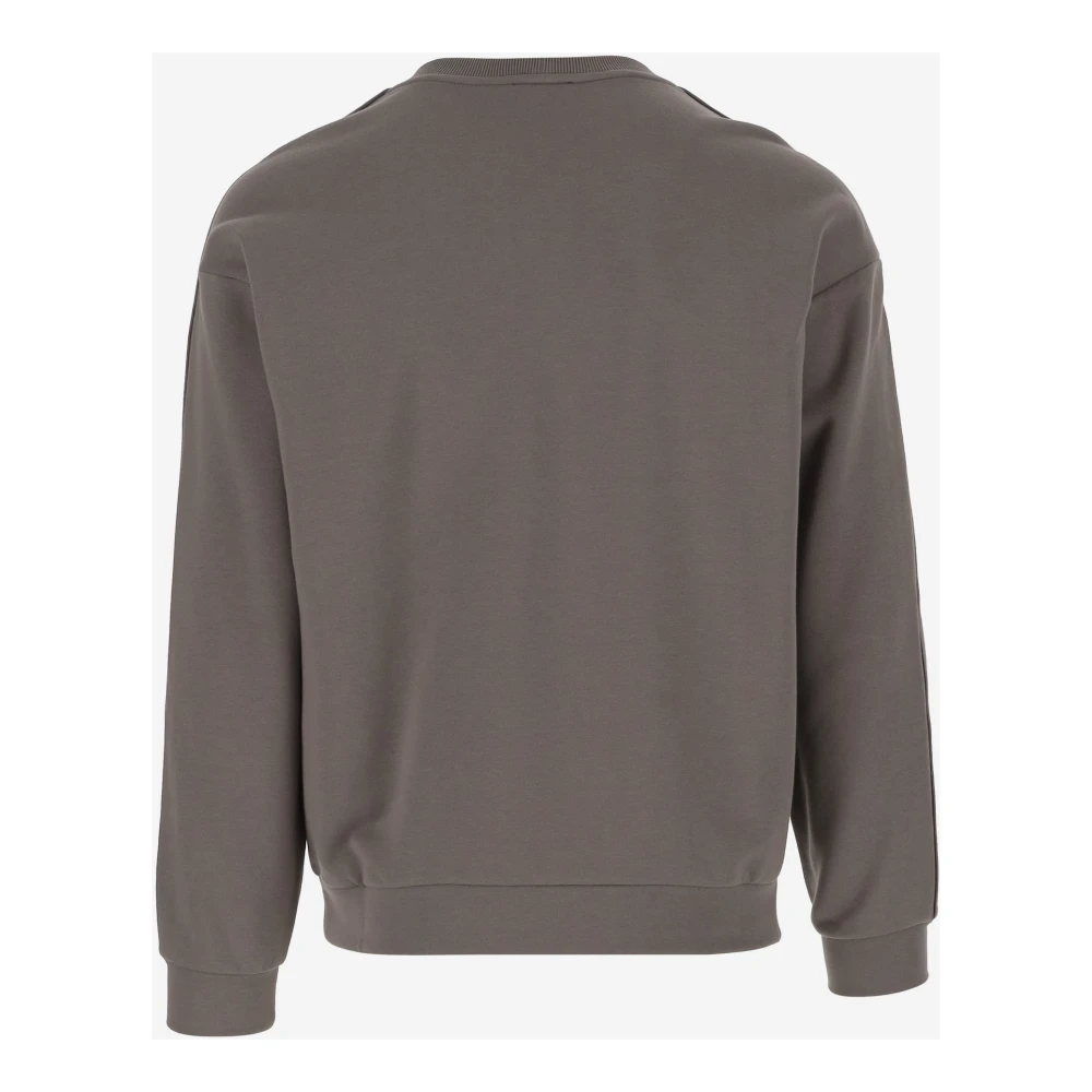 Giorgio Armani Elegante Grijze Sweaters Gray Heren
