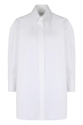Asymmetrisk Skjorta i Poplin