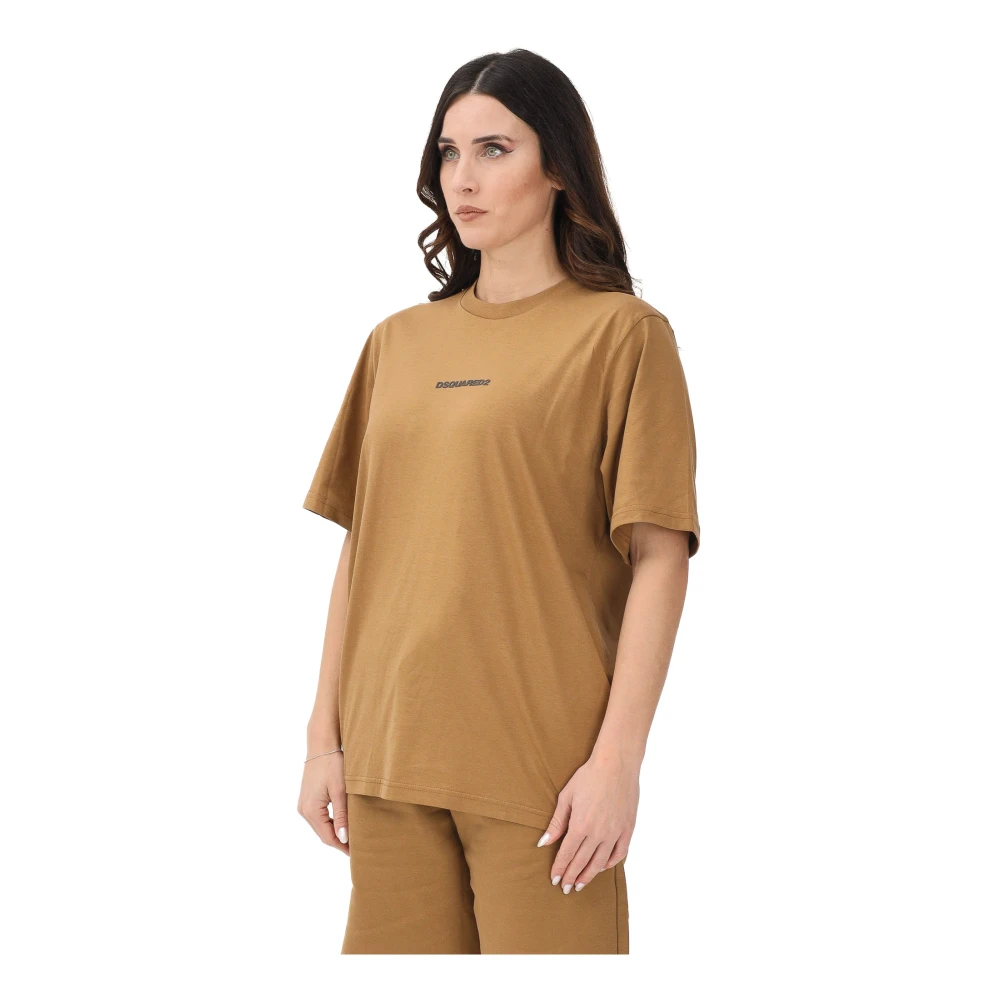 Dsquared2 Donna Marrone - T-Shirt A Maniche Corte - Tops - 2XS
