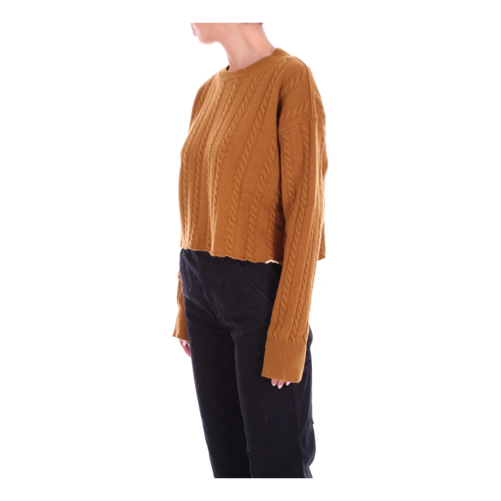 Semicouture Bruine Geborduurde Trui Brown Dames