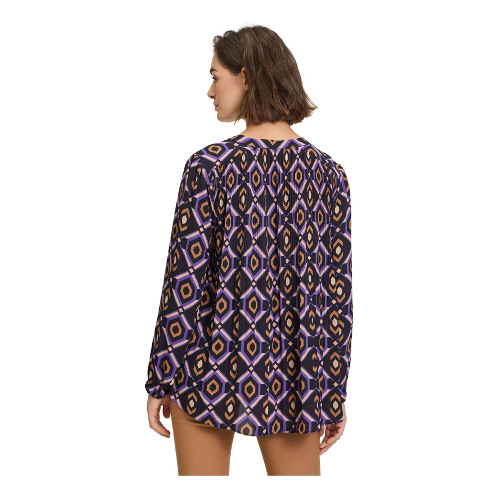 Betty Barclay Geplooide slipblouse Purple Dames