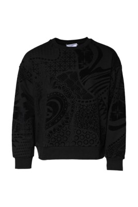 velvet-print-crew-neck-sweater