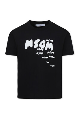 t-shirt-noir-en-coton-a-manches-courtes