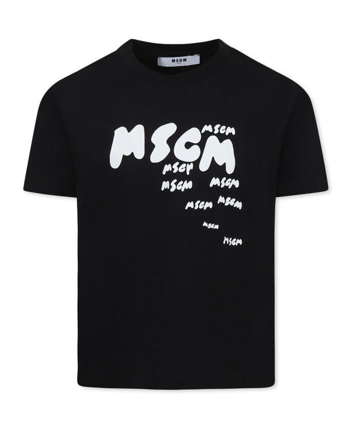 t-shirt-noir-en-coton-a-manches-courtes