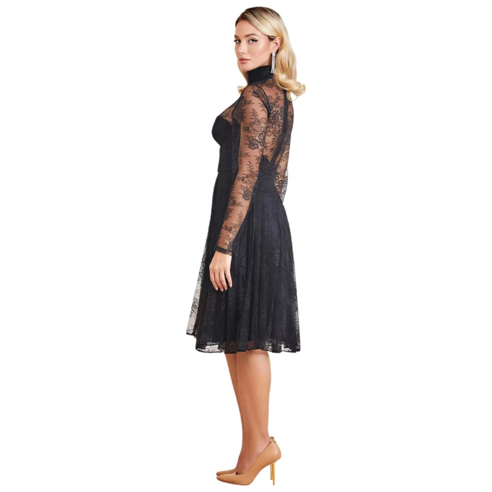 Guess Lange Jurk Black Dames