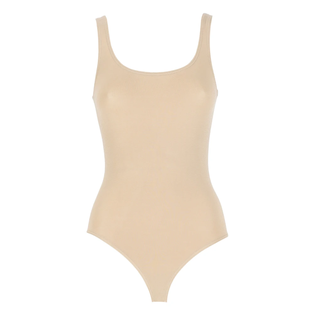 Wolford Beige Mouwloze Katoenen Top Beige Dames