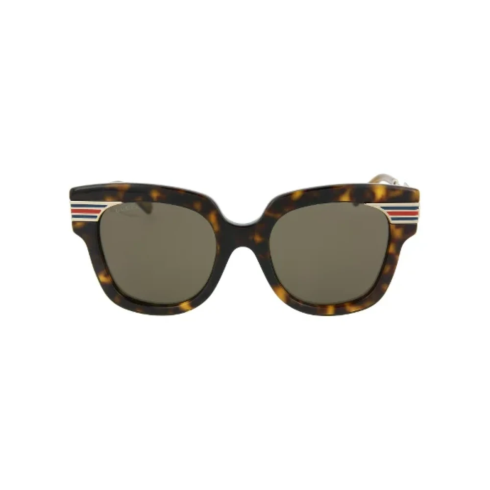 Gucci Vintage Pre-owned Acetate sunglasses Brown Dames