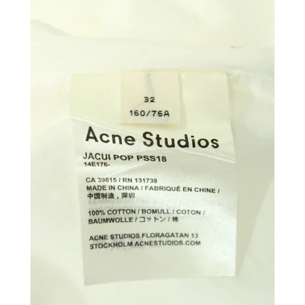 Acne Studios Pre-owned Cotton dresses White Dames