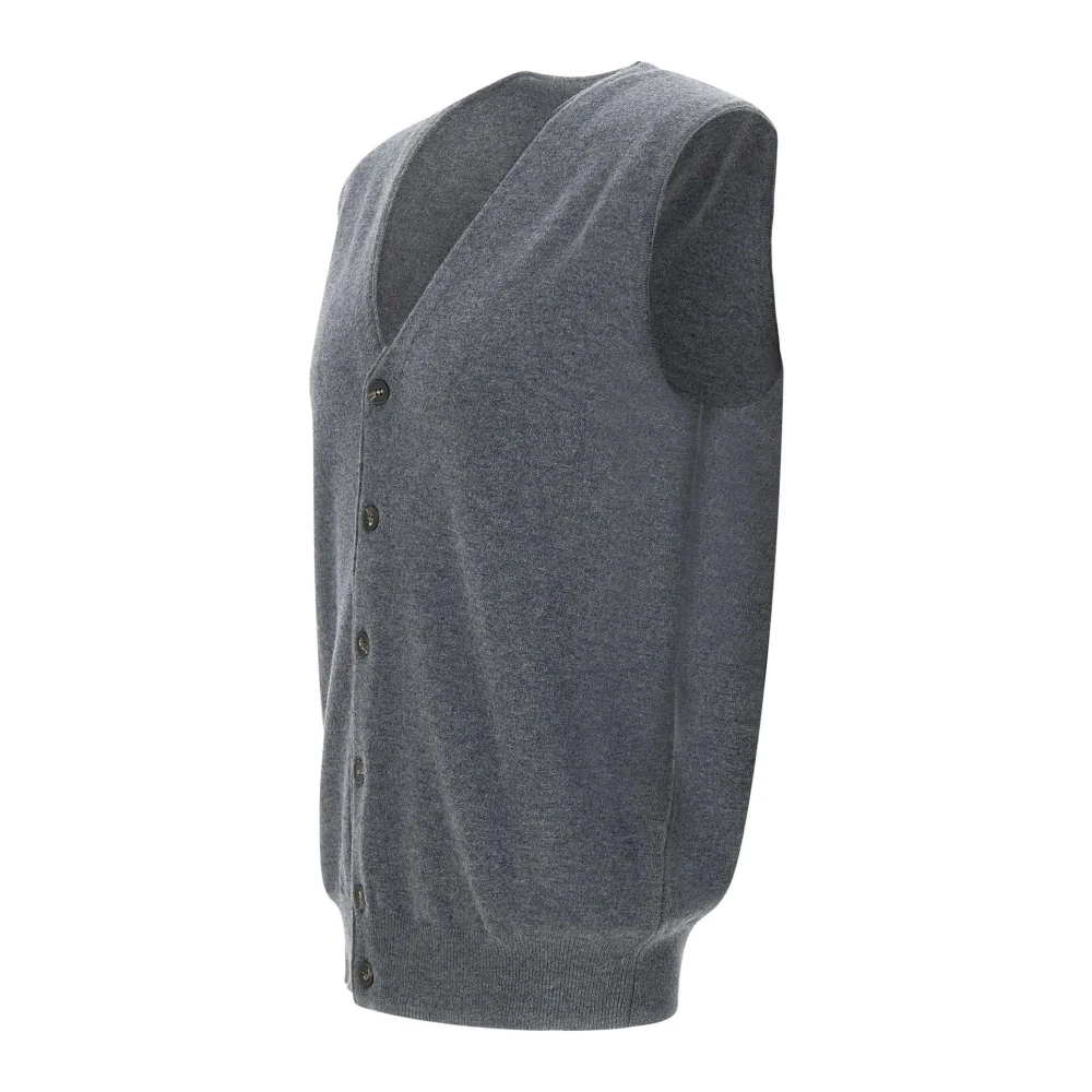 Kangra Heren wollen vest rookgrijs Gray Heren