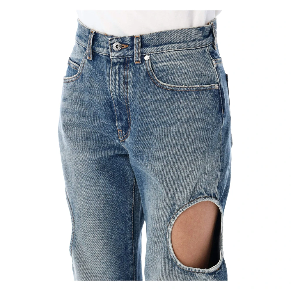 Off White Meteor Denim Jack Blue Dames