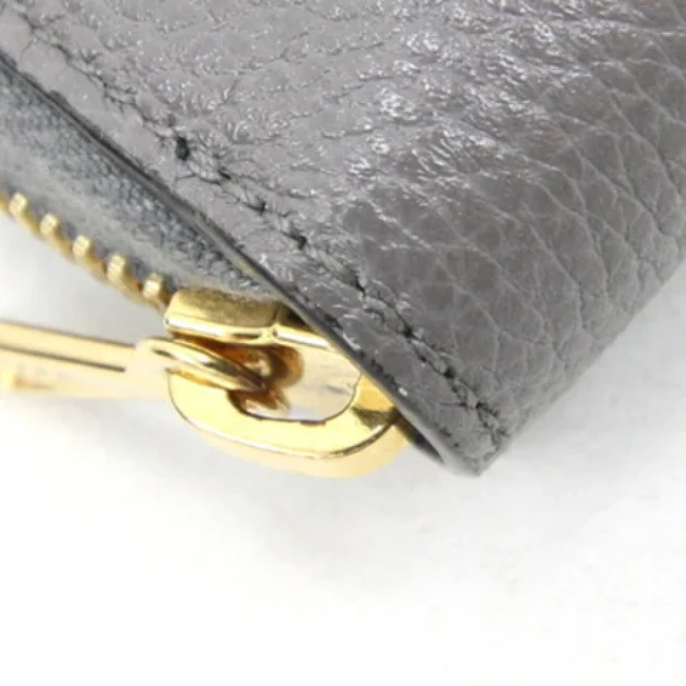 Gucci Vintage Pre-owned Leather wallets Gray Dames