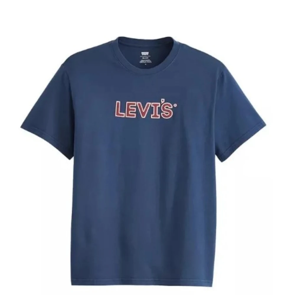 Levi's Relaxed Fit Gewatteerd T-shirt voor mannen Blue Heren