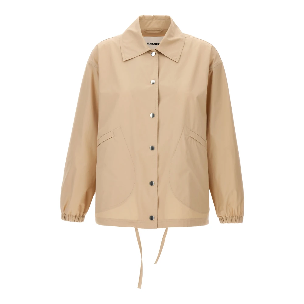 Jil Sander Women's Beige Logo Jacket