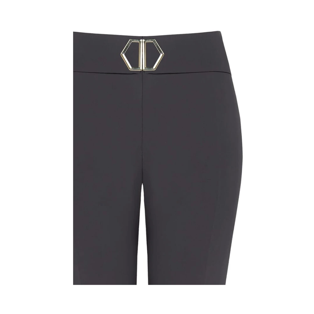 RINASCIMENTO Technische Stoffen Broek met Riem en Gesp Gray Dames
