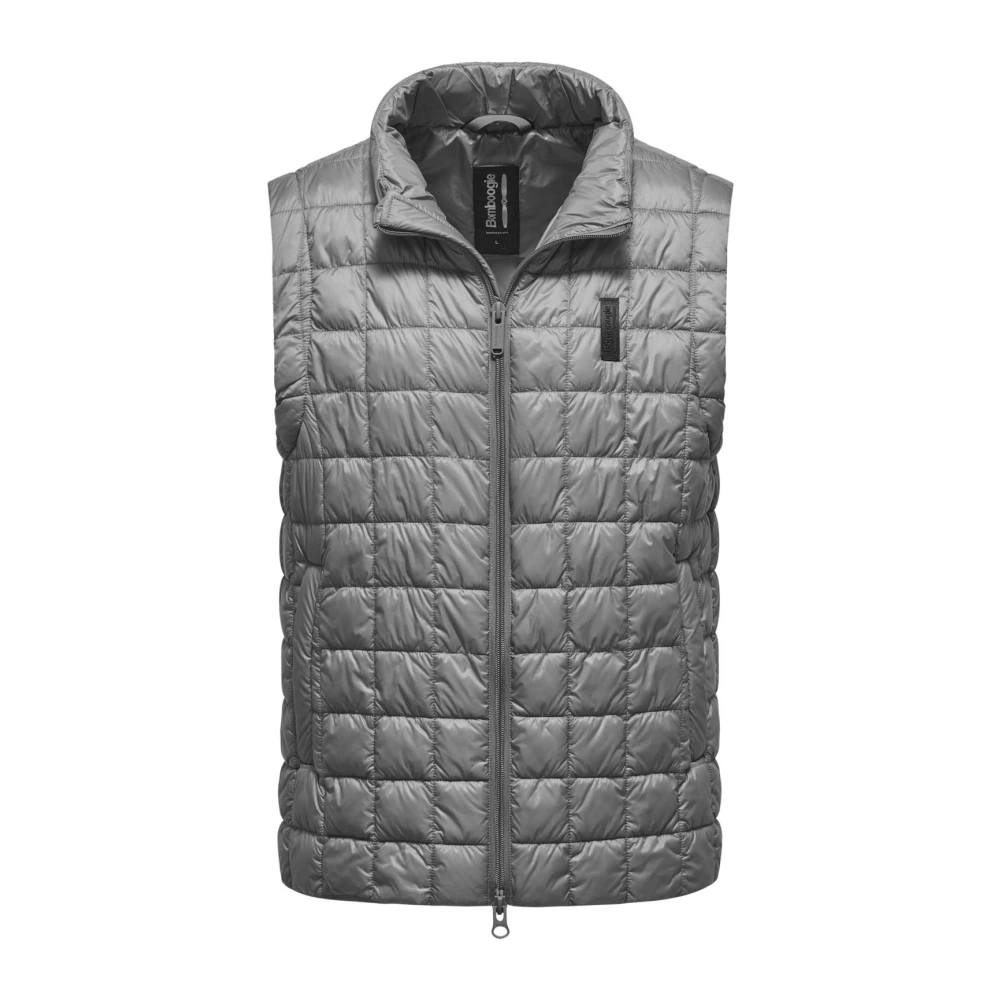 Bomboogie Men's Gray Waistcoats, M, High-Density Nylon Vest