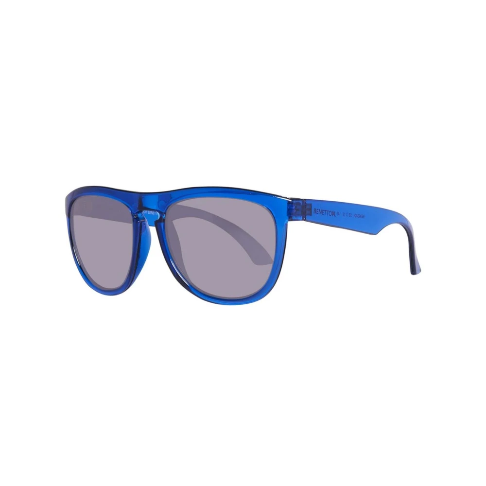 Benetton Men's Blue Injected Sunglasses With Anti-Reflective Lenses