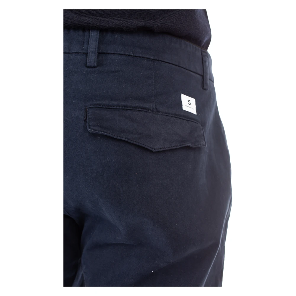 Department Five Blauwe Broek met Verborgen Knoop Blue Heren