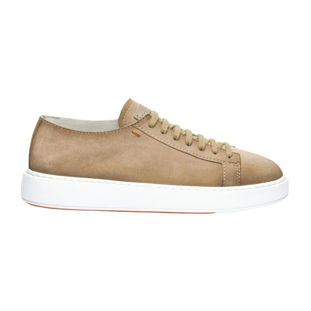 Santoni Heren Fiets Sneaker Heren Schoenen Beige