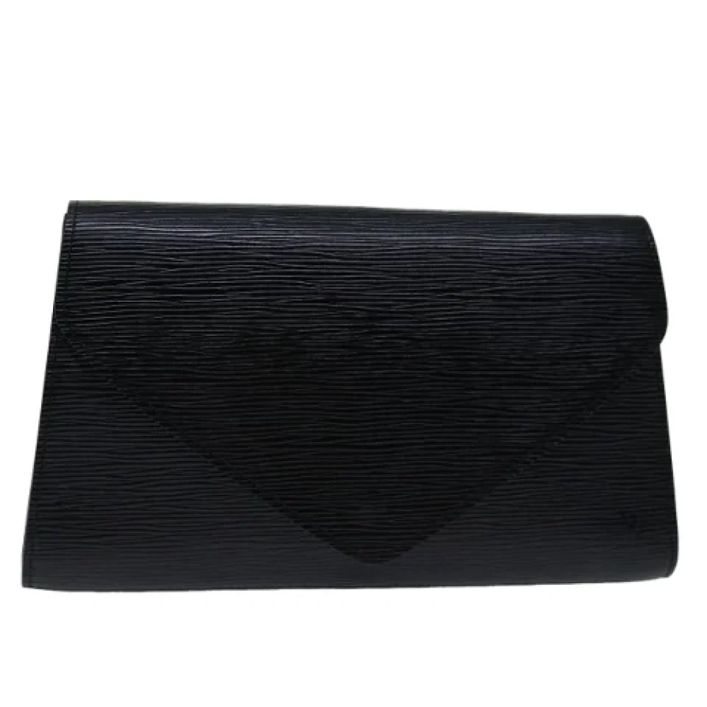 Louis Vuitton Vintage Pre-owned Leather clutches Black Dames