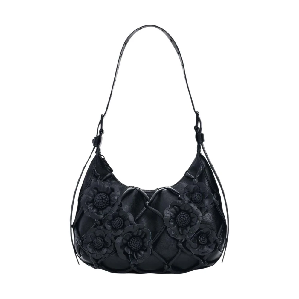 Desigual Women's Black Handbag With Zip And Inside Pocket