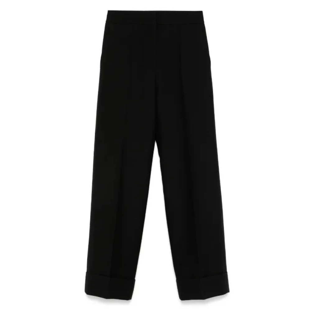 Valentino Garavani Women's Black Crepe Couture Trousers