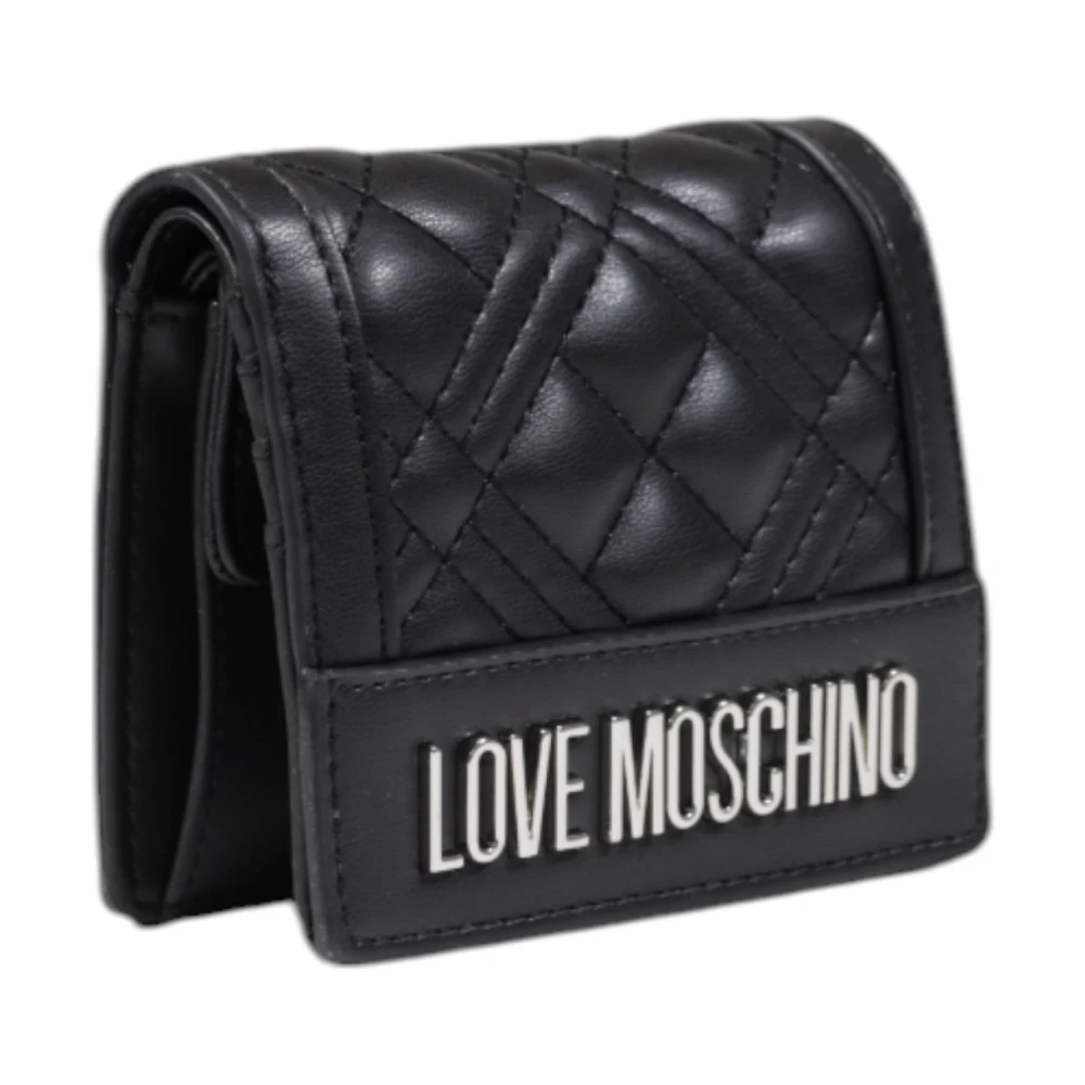Love Moschino Kleine Damesportemonnee Lente Zomer Collectie Black Dames