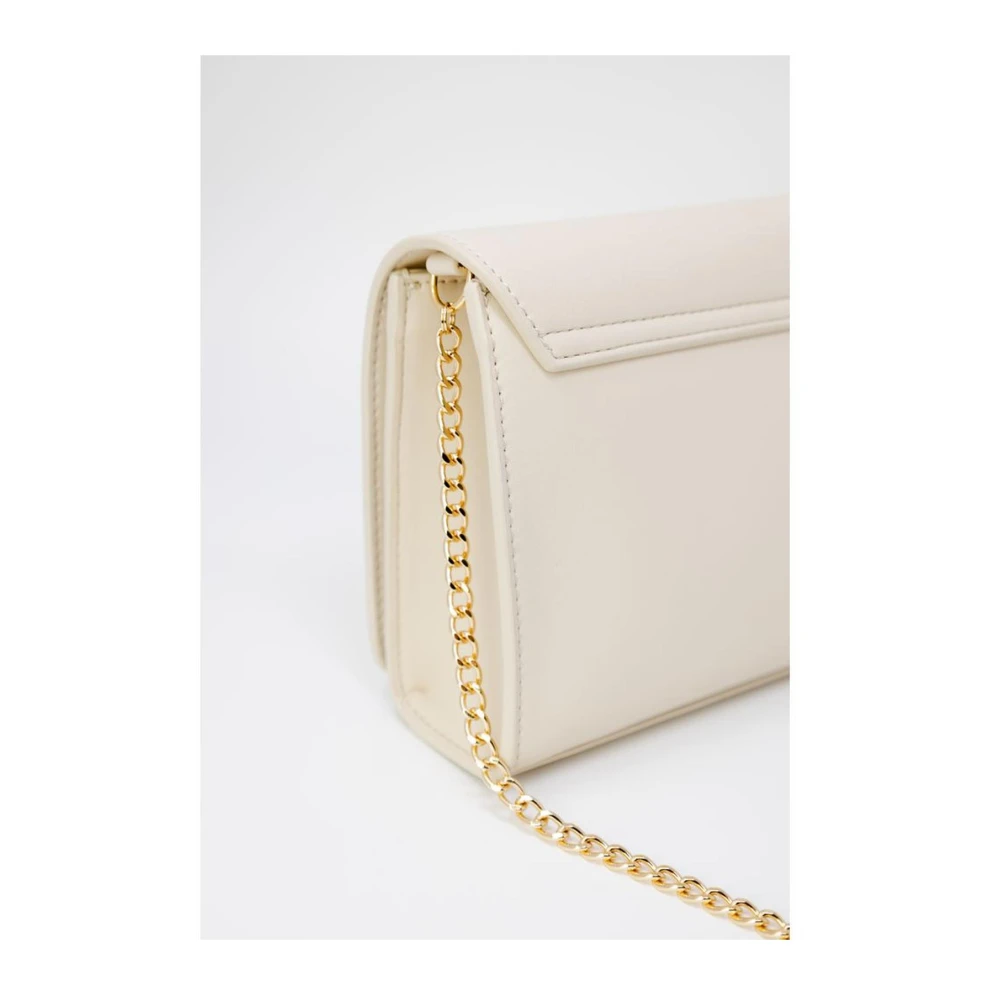 Love Moschino Faux Leren Handtas Lente Zomer Collectie Beige Dames