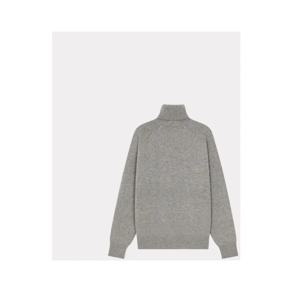 Kenzo Grijze Coltrui met Boke Flower Embleem Gray Heren
