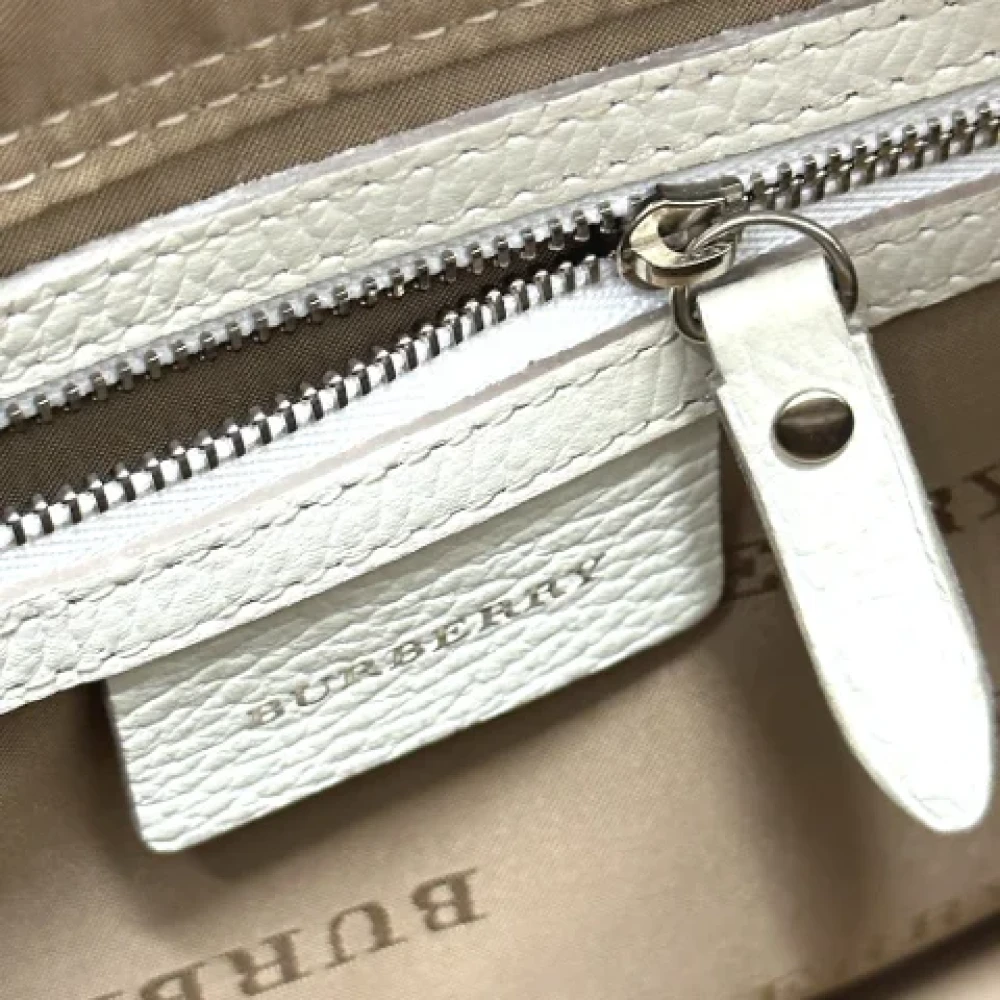 Burberry Vintage Pre-owned Fabric handbags Beige Dames