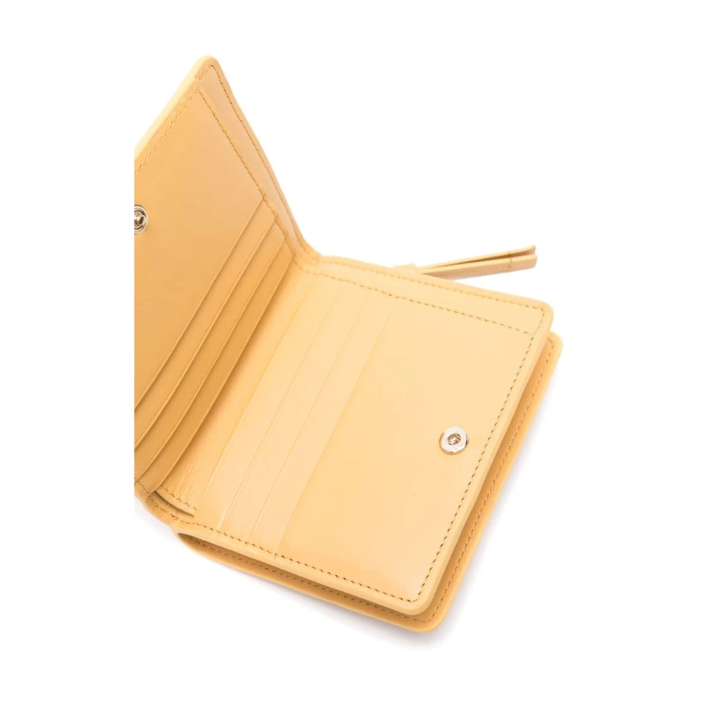 Chloé Geborduurde Bi-Fold Portemonnee Beige Dames