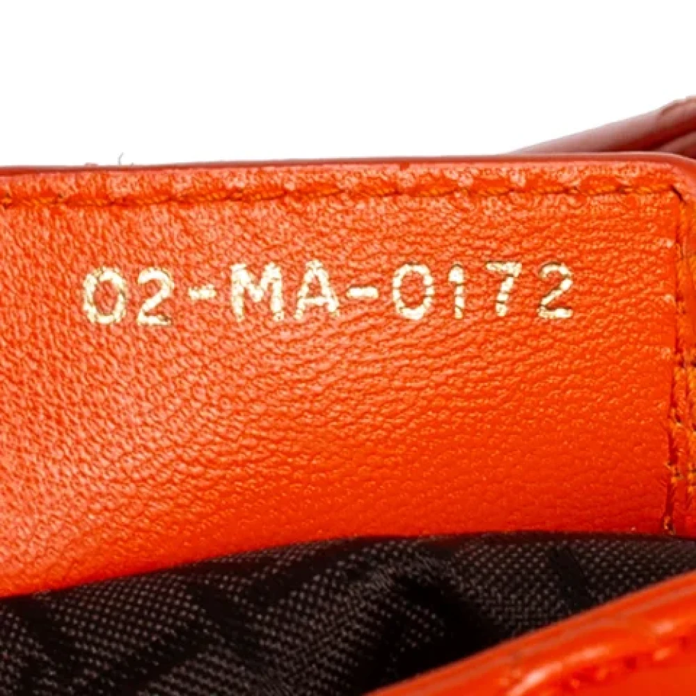 Dior Vintage Pre-owned Leather dior-bags Orange Dames