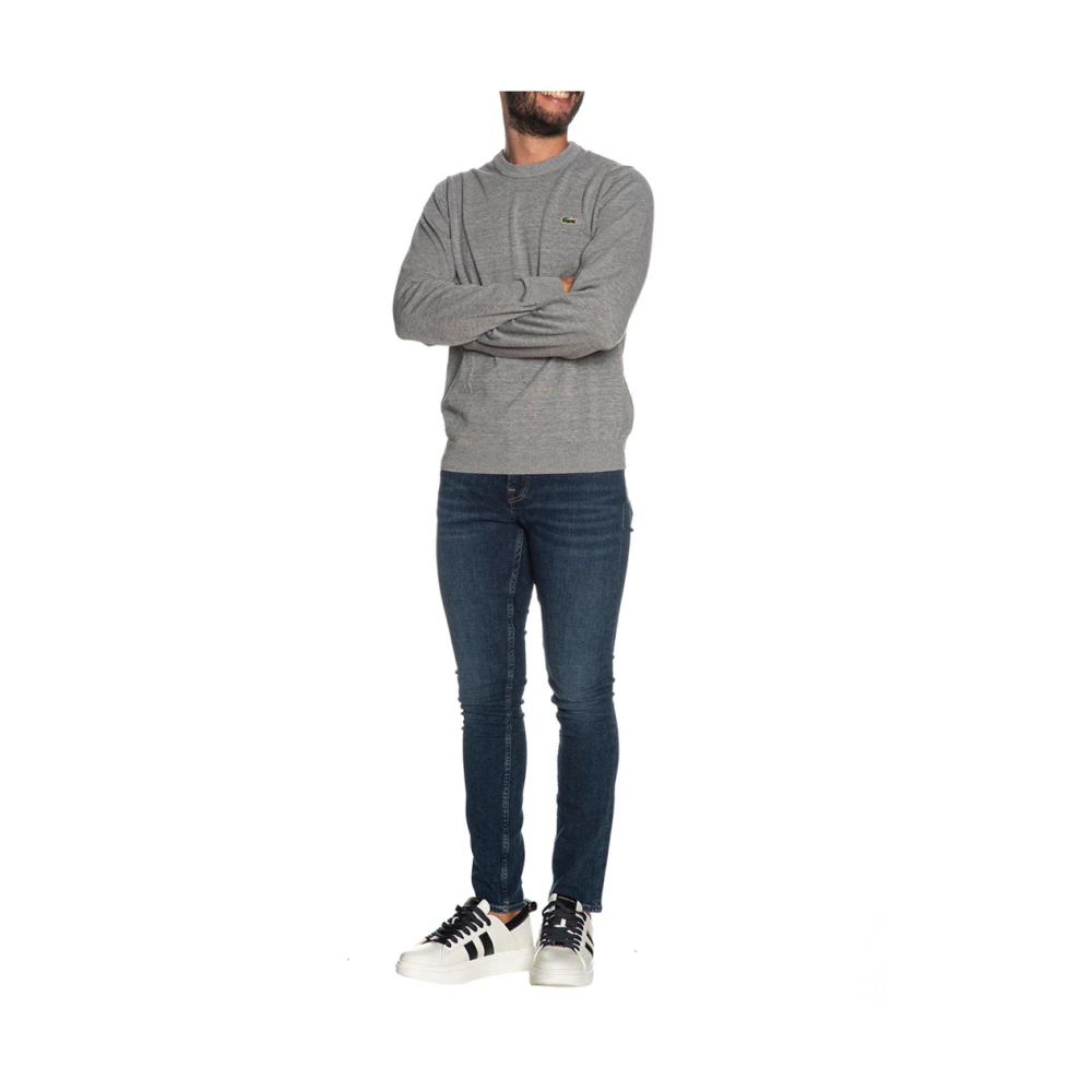 Lacoste Grijze Trui Klassieke Stijl Gray Heren