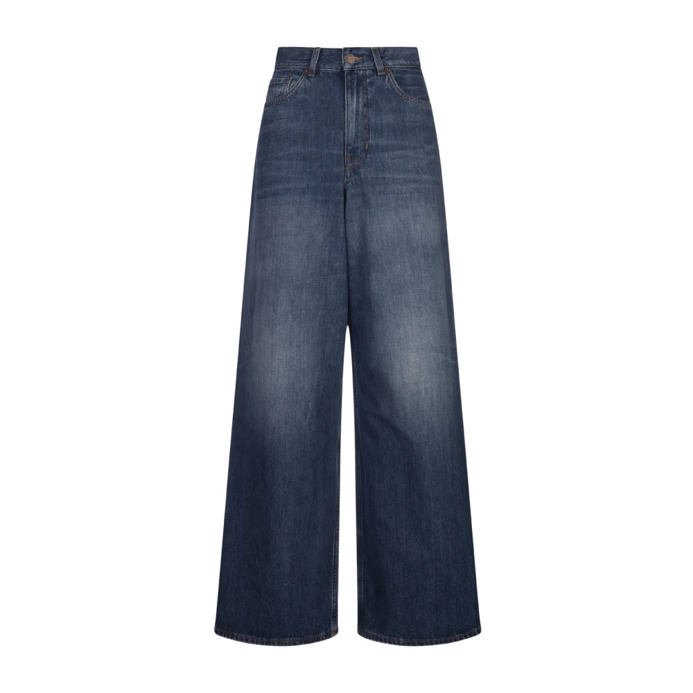 Chloé Wide-Leg Palazzo Jeans in Night Blue Dames